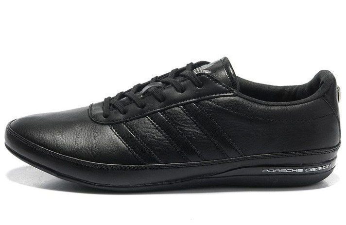 Кроссовки Adidas Porsche Design S3 leather black smooth G42610 черные, кожаные