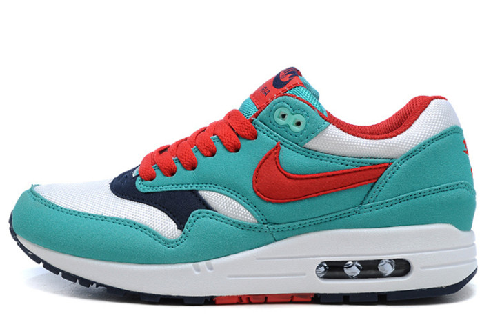 Кроссовки Nike Air Max 87 Juicy Mint White Red  бирюзовые