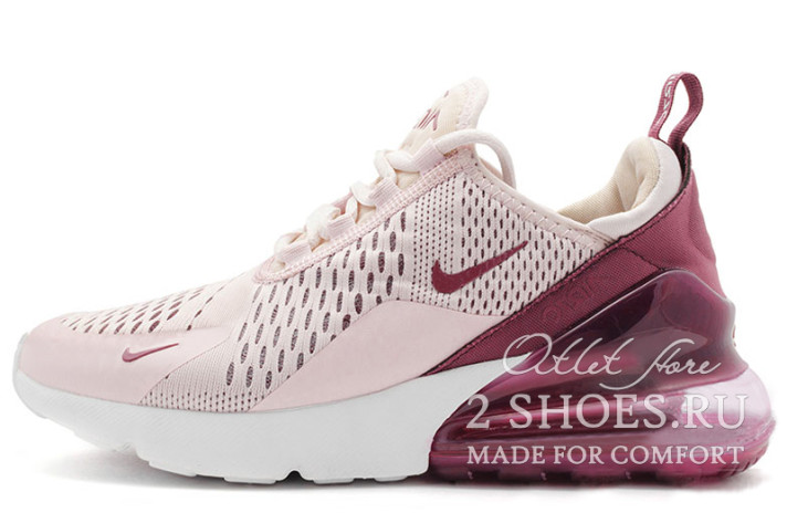 Кроссовки Nike Air Max 270 Barely Rose Vintage Wine AH6789-601 розовые, сиреневые