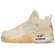 Кроссовки женские Nike Air Jordan 4 Off White Sail