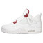 Кроссовки мужские Nike Air Jordan 4 White Metallic Red
