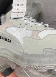 Кроссовки Balenciaga Triple S Clear Sole White живое фото 3