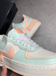 Кроссовки Nike Air Force 1 Shadow Barely Green Crimson Tint живое фото 3
